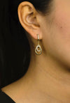  small circle drop earrings