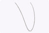29.00 Carats Total Brilliant Round Diamond Long Tennis Necklace in White Gold