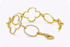 2.68 Carats Total Round Diamond Open Work Design Bracelet in Yellow Gold
