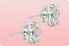 GIA Certified 6.08 Carats Total Brilliant Round Shape Diamond Stud Earrings in Platinum