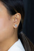 GIA Certified 6.07 Carats Total Princess Cut Diamond Stud Earrings in Platinum