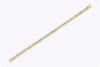 11.00 Caras Total Brilliant Round Cut Diamond Tennis Bracelet in Yellow Gold