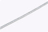 10.18 Carat Princess Cut Diamond Channel Set Tennis Bracelet in White Gold