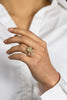 GIA Certified 2.02 Carats Triangular Fancy Yellow Diamond Fashion Ring with Briolette Diamonds