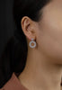 1.42 Carat Total Brilliant Round Cut Diamond Fashion Dangle Earrings in White Gold
