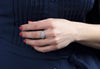 1.45 Carat Total Mixed-Shape Diamond Antique Engagement Ring in Platinum
