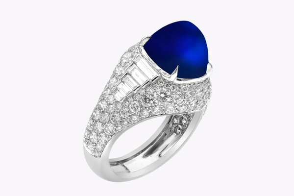 Sapphire Diamond Cocktail Ring
