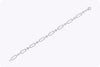 2.01 Carats Total Brilliant Round Cut Diamond Open-Work Design Link Bracelet in White Gold