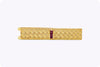 Tiffany & Co. 0.35 Carat Ruby Weave Design Tie Clip in 18k Yellow Gold