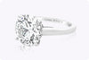 1895 Cartier 5.10 Carats Round Brilliant Cut Diamond Engagement Ring in Platinum