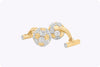 5.40 Carats Total Diamond-Encrusted Soccer Ball Cufflinks in Yellow Gold