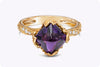 Carrera y Carrera Lia Ring 2.77 Carats Sugarloaf Amethyst & Diamond in Yellow Gold