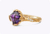 Carrera y Carrera Lia Ring 2.77 Carats Sugarloaf Amethyst & Diamond in Yellow Gold