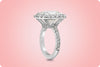 GIA Certified 10.12 Carat Cushion Cut Diamond Halo Engagement Ring in Platinum