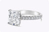 GIA Certified 3.25 Carats Cushion Cut Diamond Engagement Ring in Platinum