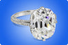 GIA Certified 8.94 Carat Old Mine Cushion Cut Diamond Pave Engagement Ring in Platinum