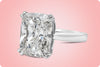 GIA Certified 7.76 Carat Cushion Cut Diamond Solitaire Engagement Ring in Platinum