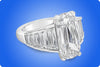 GIA Certified 5.60 Carat Elongated Cushion Diamond Engagement Ring in Platinum