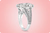 GIA Certified 10.09 Carat Elongated Cushion Diamond Engagement Ring in Platinum