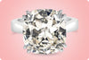 10.05 Carat Cushion Cut Diamond Solitaire Engagement Ring in Platinum
