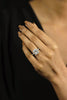 EGL Certified 2.20 Carats Cushion Cut Diamond Halo Engagement Ring in White Gold