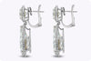 GIA Certified 32.13 Carats Total Mixed-Cut Diamond Dangle Earrings in Platinum