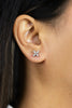 0.55 Carats Total Marquise Cut Diamond Cluster Stud Earrings in White Gold