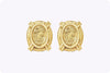 11.15 Gram Cameo Clip-On Earrings in 18k Yellow Gold