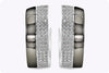 Chopard 2.26 Carats Pave Set Diamonds Wide Hoop Earrings in White Gold