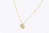 Diamond Disc Pendant Necklace