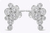 0.35 Carat Total Brilliant Round Shape Diamond Fashion Earrings in White Gold