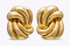 David Webb 41.78 Grams 18k Yellow Gold large Hammered Gold Clip Earrings