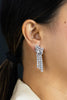 9.55 Carats Total Mixed Cut Diamond Elegant Drop Earrings in White Gold