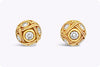 Alex Sepkus 0.27 Carat Total Round Cut Diamond Stud Earrings in Yellow Gold