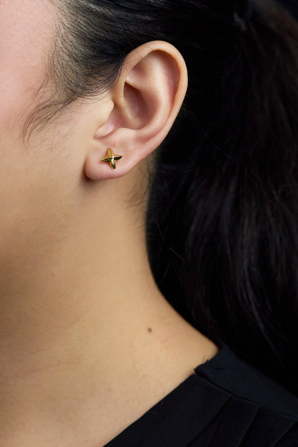 Elsa Peretti Tiffany & Co. Northern Star Stud Earrings in 18K Yellow Gold