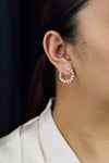 3.01 Carats Total Mixed-Cut Diamond Fashion Earrings in Yellow Gold