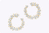 3.01 Carats Total Mixed-Cut Diamond Fashion Earrings in Yellow Gold