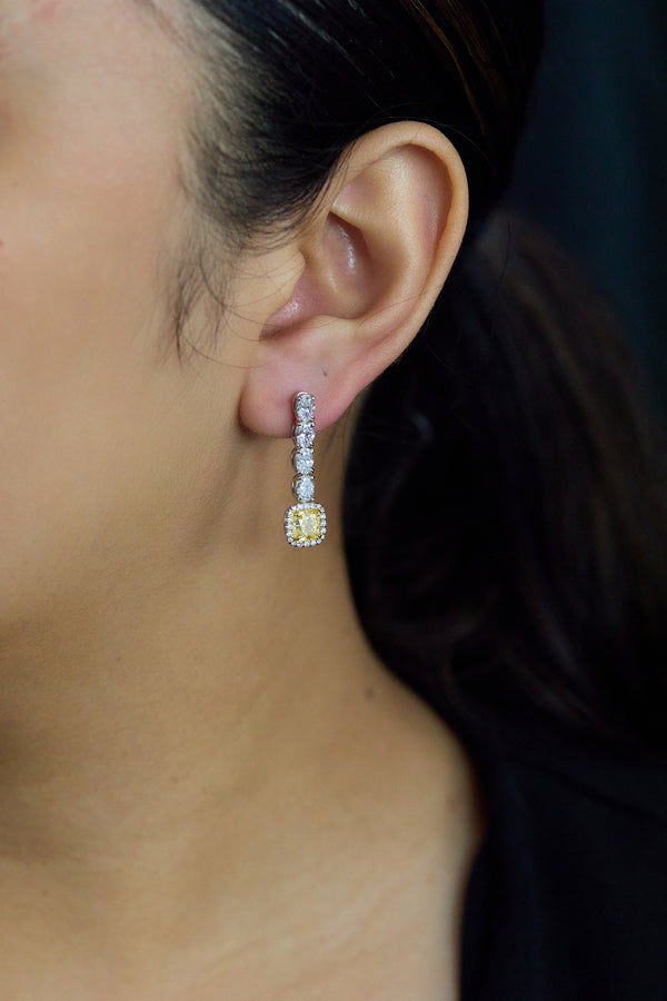 Diamond Drop Earrings