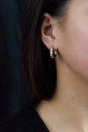 diamond hoop earrings in white gold