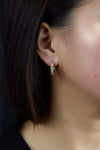 diamond hoop earrings