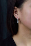Diamond Halo Dangle Earrings