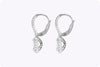 Cushion-Cut Diamond Dangle Earrings