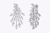 8.85 Carats Total Multi-Shaped Diamond Starburst Earrings in White Gold