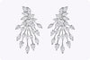 8.85 Carats Total Multi-Shaped Diamond Starburst Earrings in White Gold