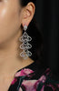 11.38 Carats Total Pear Shape Sapphire and Diamonds Chandelier Earrings in White Gold