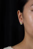 GIA Certified 2.04 Carats Cushion Cut Fancy Yellow Diamond Double Halo Stud Earrings in Two Tone