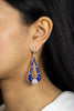 23.15 Carat Lapis Lazuli with Diamond Dangle Pietra Collection Earrings in White Gold