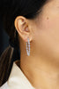 2.65 Carat Diamond Heart Shape Hoop Earrings in White Gold