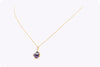Carrera y Carrera 2.83 Carats Sugarloaf Amethyst with Diamond Lia Pendant Necklace in Yellow Gold