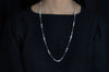 5.22 Carats Total Round Brilliant Cut Diamond Long Necklace in White Gold